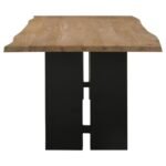 BRADSHAW 80-INCH LIVE EDGE WOOD DINING TABLE NATURAL ACACIA - Image 4