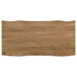 BRADSHAW 80-INCH LIVE EDGE WOOD DINING TABLE NATURAL ACACIA - Image 5