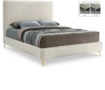 Geri Velvet Upholstered Bed