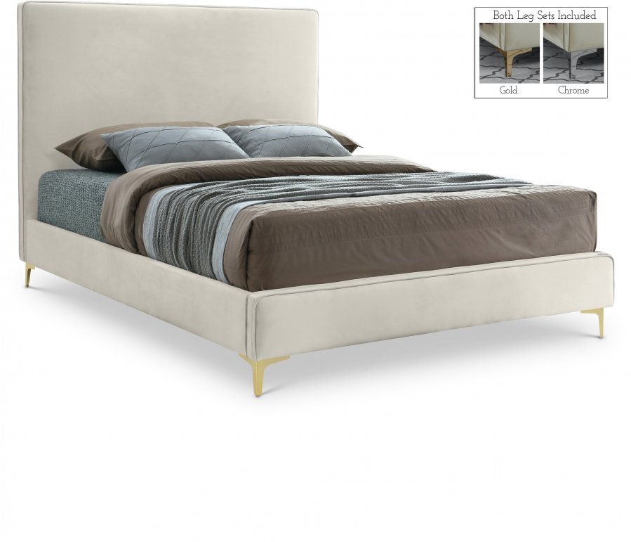 11764.jpg Geri Velvet Upholstered Bed - Image 1