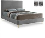 Geri Velvet Upholstered Bed