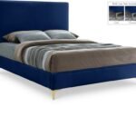 Geri Velvet Upholstered Bed
