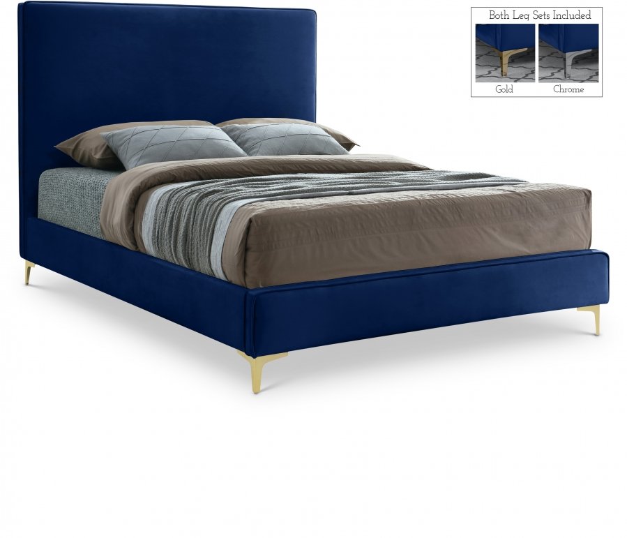11779.jpg Geri Velvet Upholstered Bed - Image 1