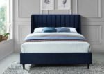 Eva Velvet Upholstered Bed - Image 4