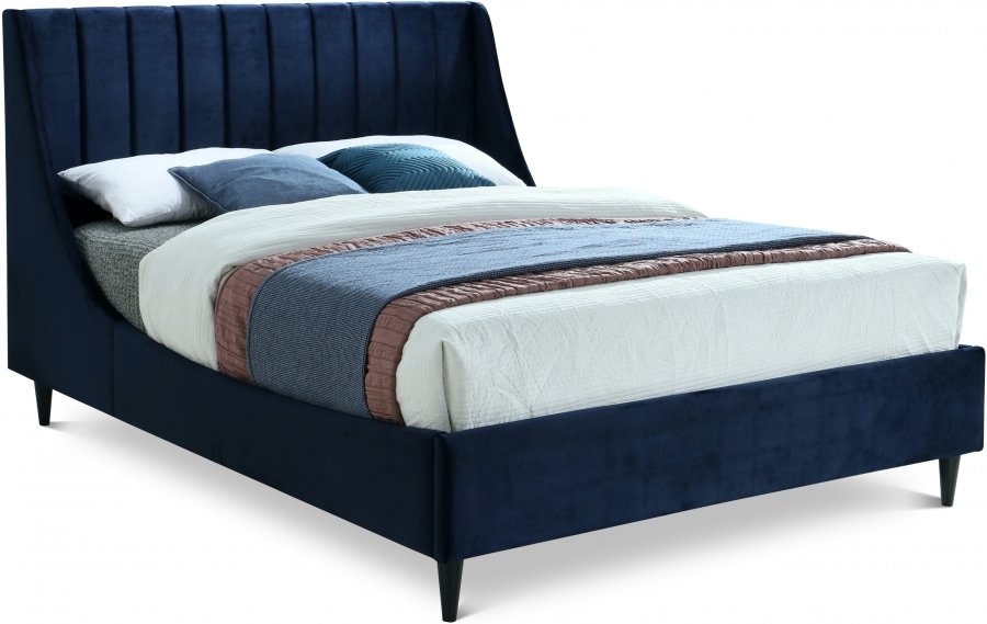 11915.jpg Eva Velvet Upholstered Bed - Image 1