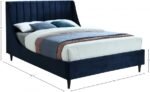 Eva Velvet Upholstered Bed - Image 8