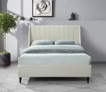 Eva Velvet Upholstered Bed - Image 4