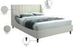 Eva Velvet Upholstered Bed - Image 9
