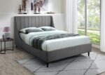 Eva Velvet Upholstered Bed - Image 2