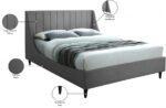 Eva Velvet Upholstered Bed - Image 9