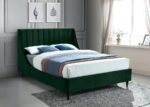 Eva Velvet Upholstered Bed - Image 2