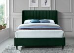 Eva Velvet Upholstered Bed - Image 4