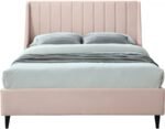 Eva Velvet Upholstered Bed - Image 3