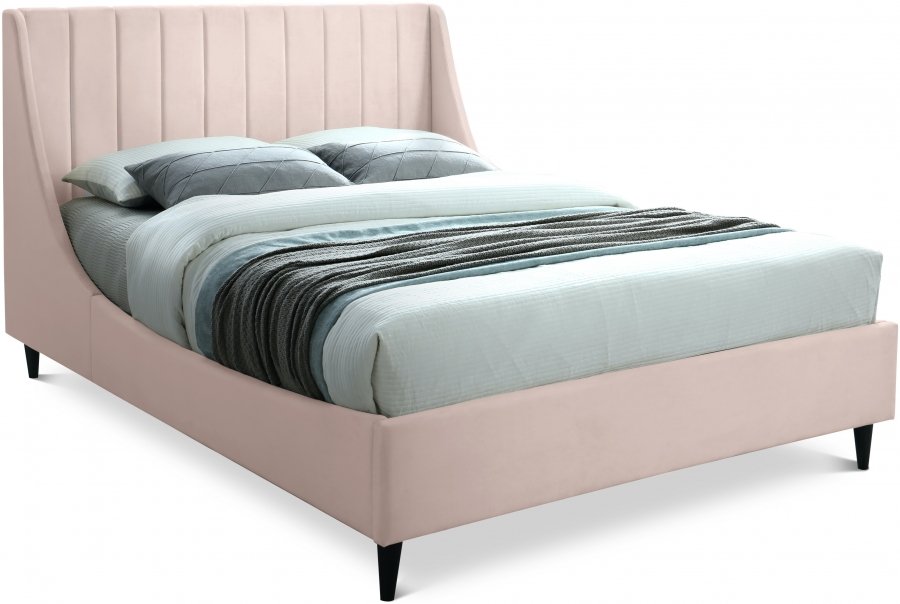 11940.jpg Eva Velvet Upholstered Bed - Image 1