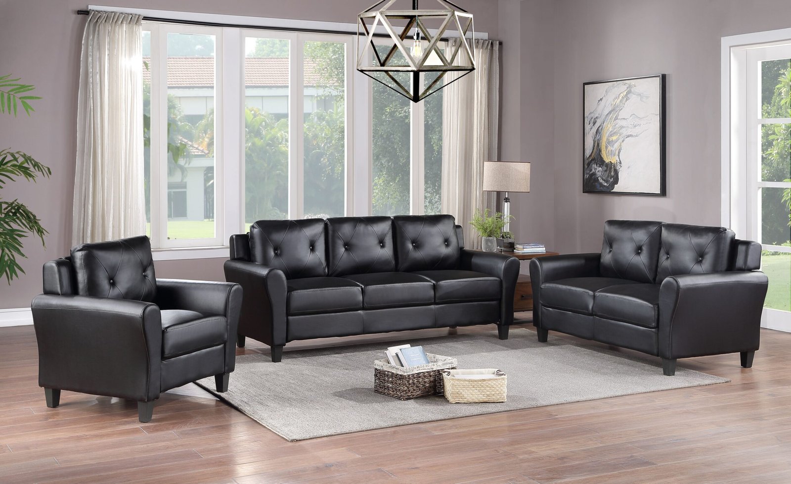 1200-1.jpg 2 Piece Sofa and Loveseat - 1200 - Image 1