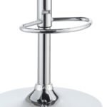 EDENTON UPHOLSTERED ADJUSTABLE BAR STOOL BLACK (SET OF 2) - Image 4