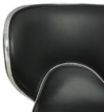 EDENTON UPHOLSTERED ADJUSTABLE BAR STOOL BLACK (SET OF 2) - Image 5