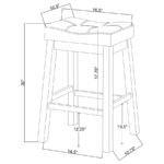 DONALD UPHOLSTERED BAR STOOL CAPPUCCINO (SET OF 2) - Image 8