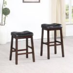 DONALD UPHOLSTERED BAR STOOL CAPPUCCINO (SET OF 2) - Image 9