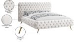 Delano Velvet Upholstered Bed - Image 6
