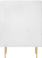Modernist Wood Veneer And Stainless Steel Base Chest - Image 6