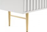 Modernist Wood Veneer And Stainless Steel Base Dresser - Image 10