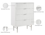 Modernist Wood Veneer And Stainless Steel Base Chest - Image 11