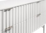 Modernist Wood Veneer And Stainless Steel Base Dresser - Image 9