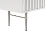 Modernist Wood Veneer And Stainless Steel Base Dresser - Image 10