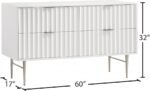 Modernist Wood Veneer And Stainless Steel Base Dresser - Image 12