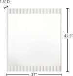 Modernist Wood Veneer Framed Mirror - Image 6