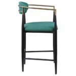 TINA FABRIC UPHOLSTERED COUNTER CHAIR GREEN (SET OF 2) - Image 9