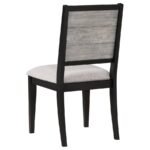 ELODIE 5-PIECE RECTANGULAR EXTENSION LEAF DINING SET BLACK - Image 8