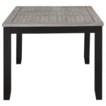 ELODIE 7-PIECE RECTANGULAR EXTENSION LEAF DINING SET BLACK - Image 5