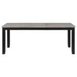 ELODIE RECTANGULAR 78-INCH EXTENSION LEAF DINING TABLE BLACK - Image 3