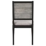 ELODIE WOOD DINING SIDE CHAIR GREY AND BLACK (SET OF 2) - Image 8