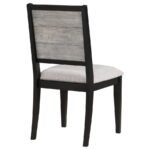 ELODIE WOOD DINING SIDE CHAIR GREY AND BLACK (SET OF 2) - Image 9