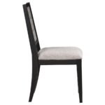 ELODIE WOOD DINING SIDE CHAIR GREY AND BLACK (SET OF 2) - Image 10