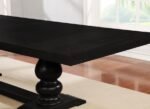 PHELPS 123-INCH EXTENSION LEAF DINING TABLE DISTRESSED NOIR - Image 5
