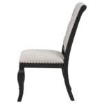 PHELPS UPHOLSTERED DINING SIDE CHAIR TOBACCO AND DISTRESSED NOIR - Image 6