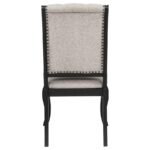 PHELPS UPHOLSTERED DINING SIDE CHAIR TOBACCO AND DISTRESSED NOIR - Image 8