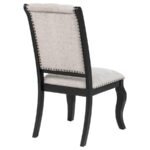 PHELPS UPHOLSTERED DINING SIDE CHAIR TOBACCO AND DISTRESSED NOIR - Image 9