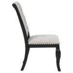 PHELPS UPHOLSTERED DINING SIDE CHAIR TOBACCO AND DISTRESSED NOIR - Image 10