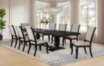 PHELPS UPHOLSTERED DINING SIDE CHAIR TOBACCO AND DISTRESSED NOIR - Image 15