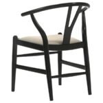 CRESTMONT 5-PIECE EXTENSION LEAF DINING TABLE SET BLACK - Image 11