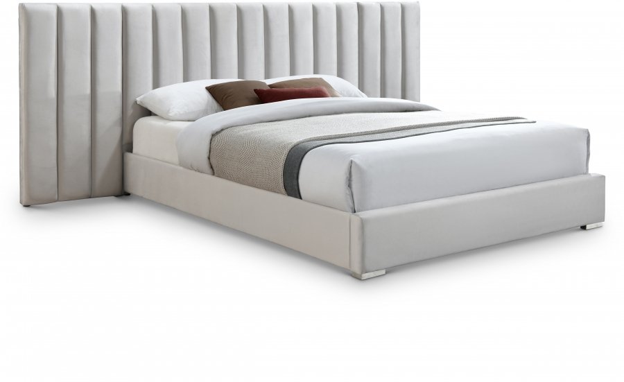 12132.jpg Pablo Velvet Upholstered Bed - Image 1