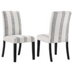 HERRAN UPHOLSTERED DINING SIDE CHAIR BEIGE (SET OF 2)