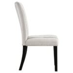 HERRAN UPHOLSTERED DINING SIDE CHAIR BEIGE (SET OF 2) - Image 9