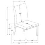 HERRAN UPHOLSTERED DINING SIDE CHAIR BEIGE (SET OF 2) - Image 13
