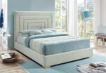Nora Velvet Upholstered Bed - Image 3